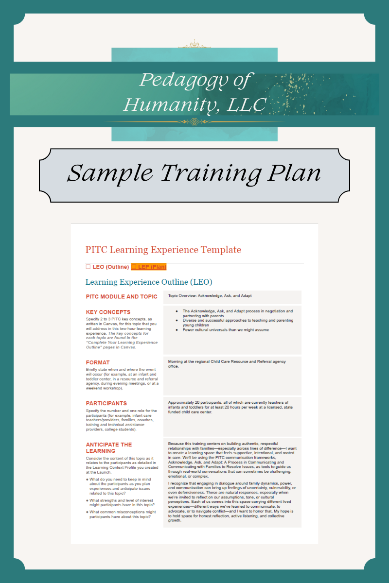 Preview: Sample 3A Strategy Training Plan